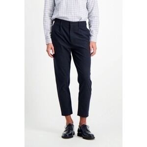 BLDWN Mens Sato Straight Leg Ankle Pants In Navy Blue Size 31 NWT